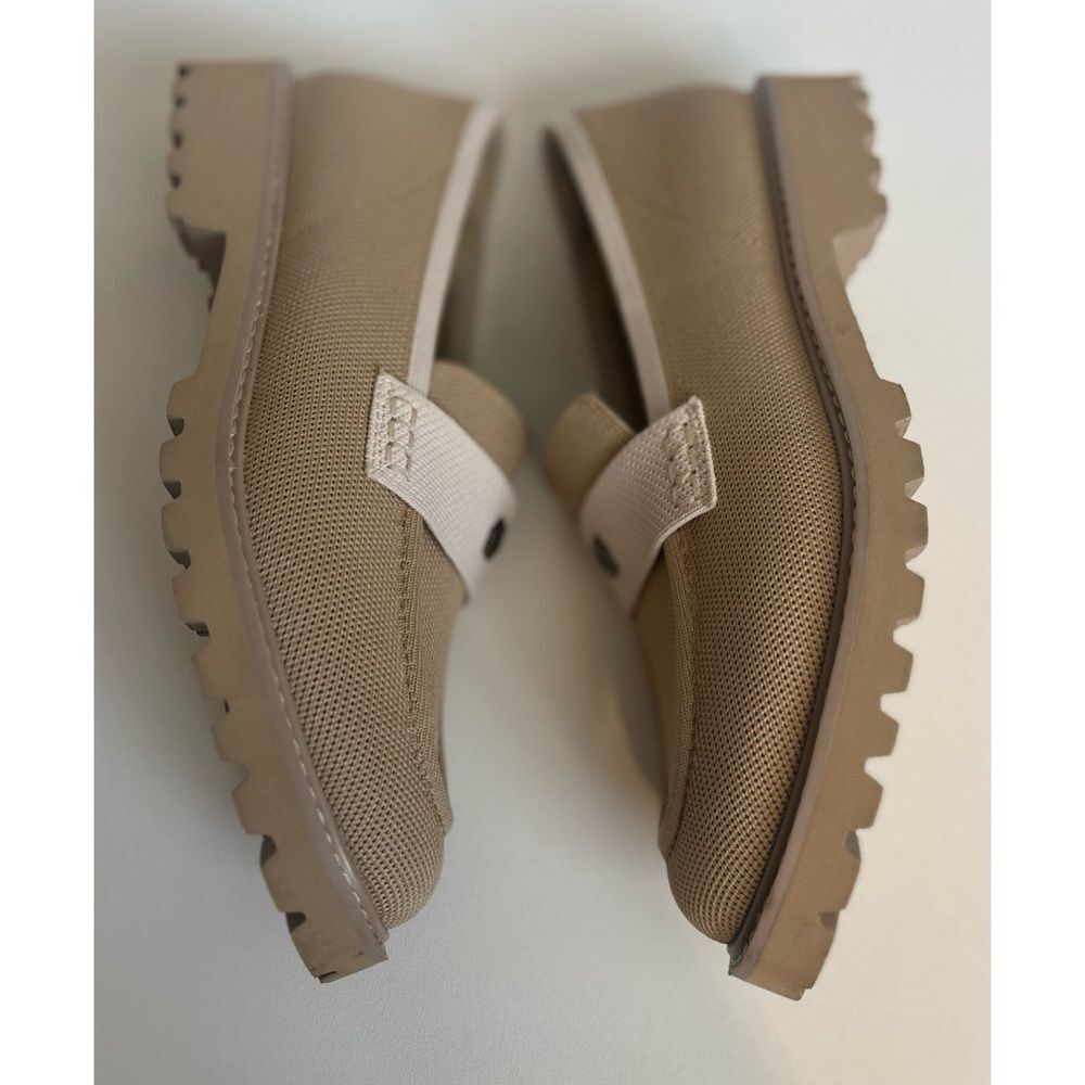 Vivaia Round-Toe Platform Chunky Heel Loafers (Francesca) Nude Peach Ivory 10.5 - Picture 7 of 8